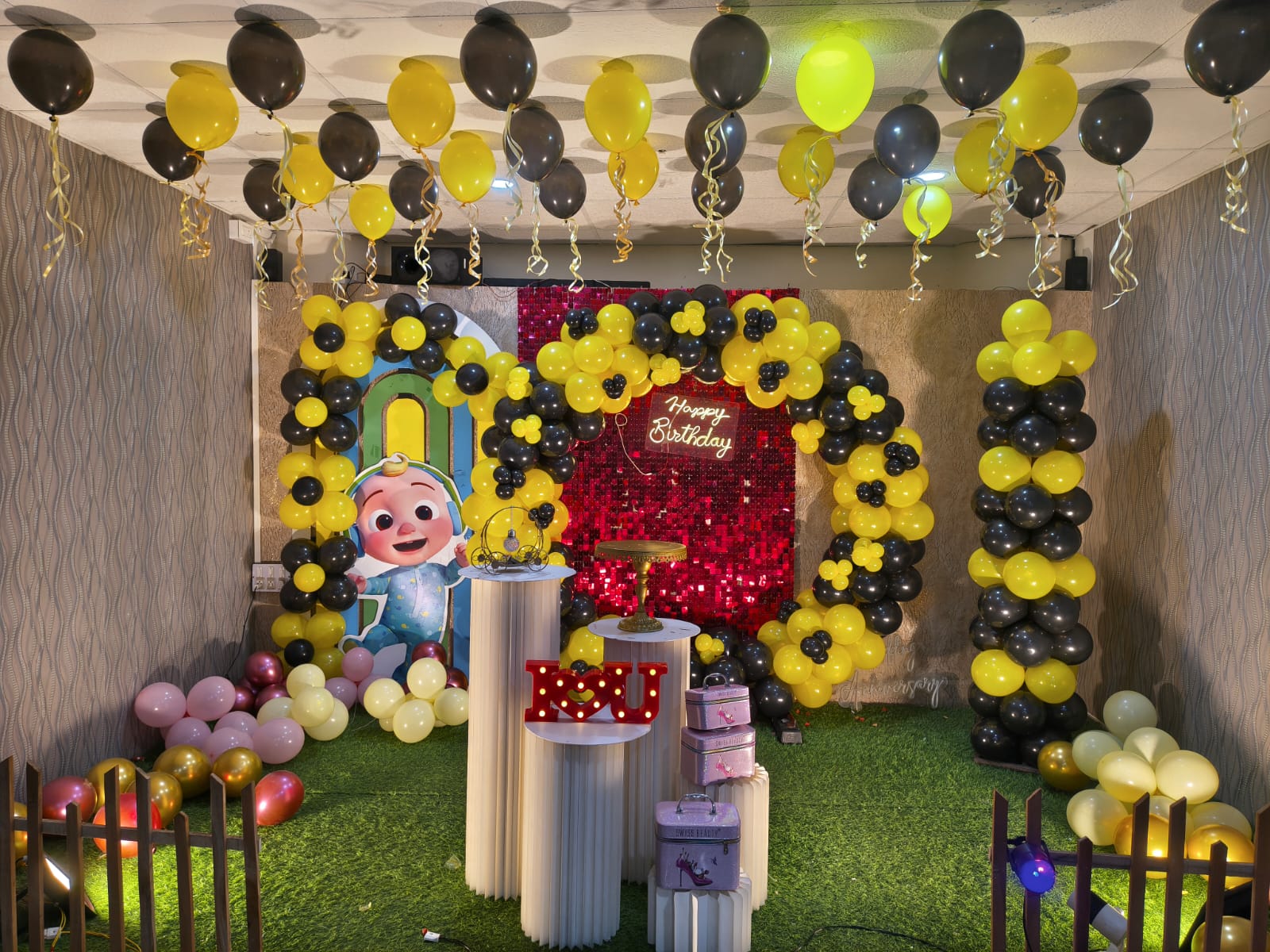 Best events hubli yellow baloon decoration