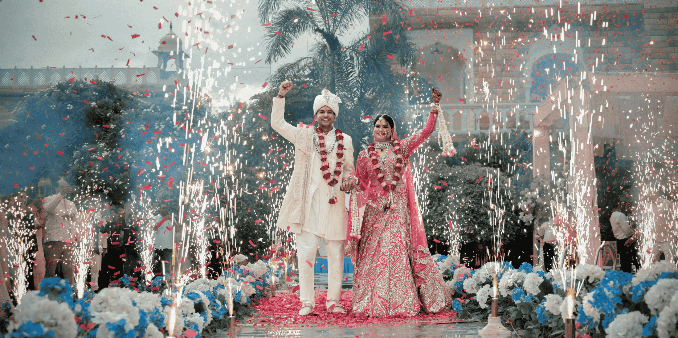 best events hubli wedding decoration with fire entry